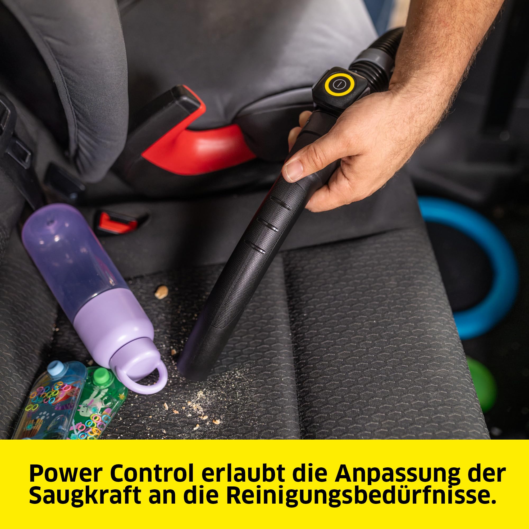 Kärcher Nass-/Trockensauger WD 7 Control P S 30/6/35/T, intelligentes Filterkontrollsystem FILT!elligence, Fernbedienung, integrierte Steckdose, Blasfunktion, Leistung: 1400 W, Edelstahlbehälter: 30 l