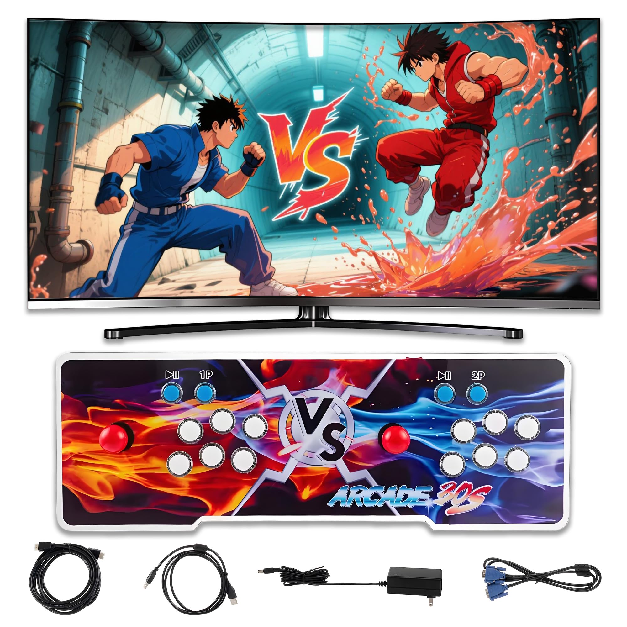 Newest 3D Saga EX 10888 in 1(355 3D Games) WIFI Market Save Function Multiplayer Joysticks Arcade Pandora Box Retro Game Console Cabinet