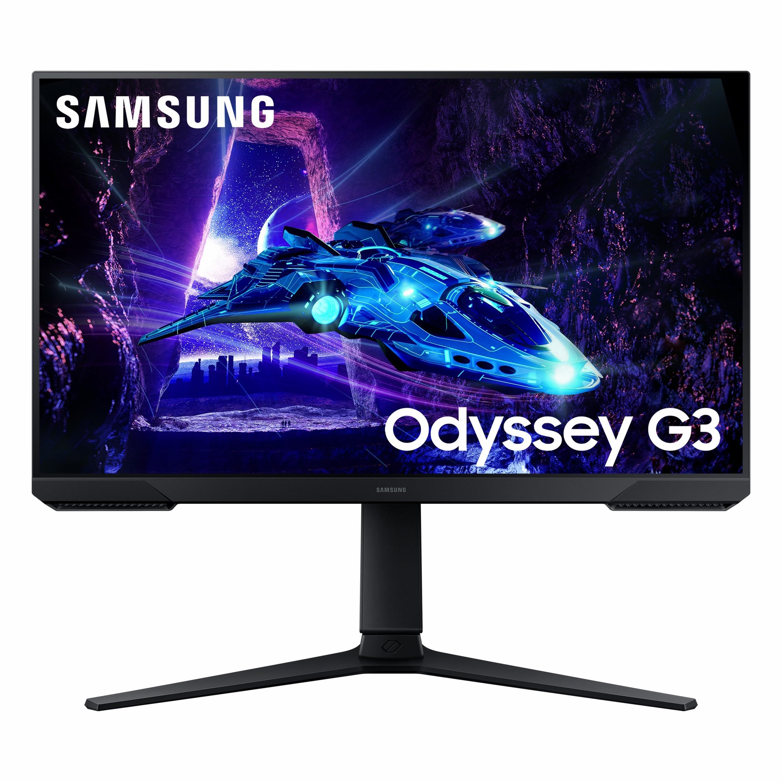 Samsung Odyssey G3 LS24DG302EUXUF 24" Oyuncu Monitörü, 1ms, VA, 180Hz, FreeSync Premium, HAS+Pivot, Eye Saver Mode, Flicker Free, Game Mode