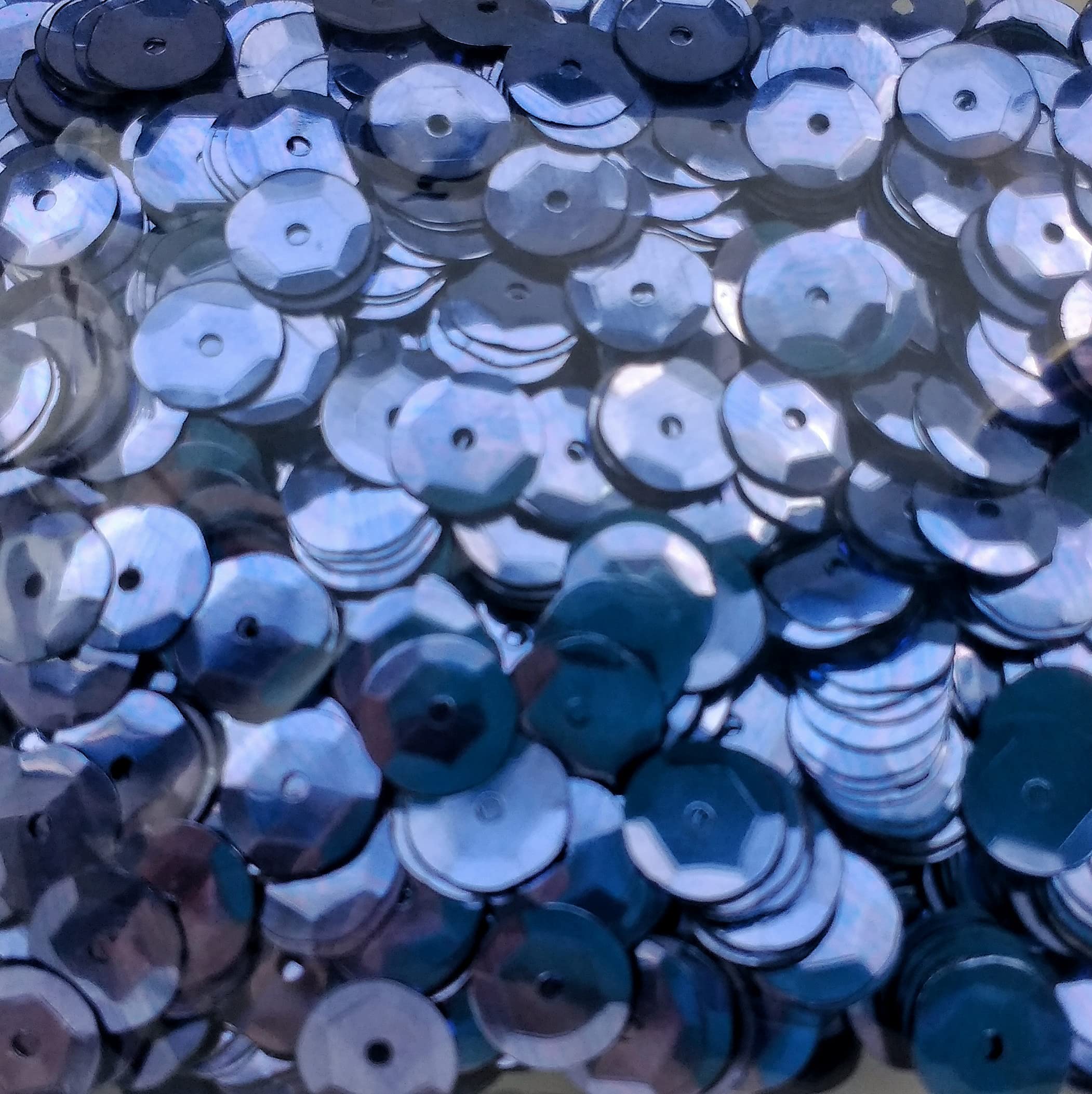 Rayher 3927009 Sequins Curved 6 mm Diameter Self-Service Box 4000 Pieces with Blue