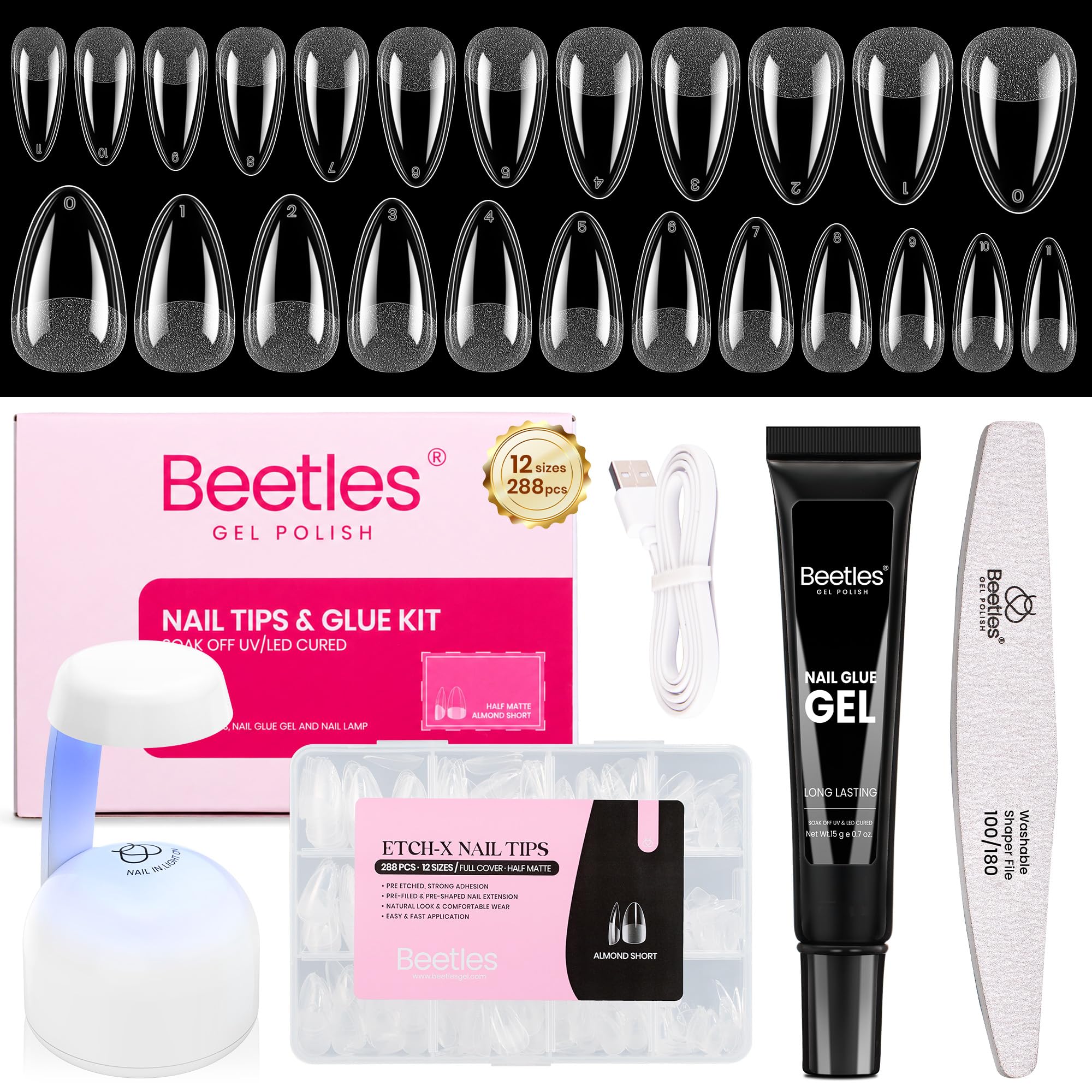 Beetles Gel Nail Glue Kit - Extend & Decorate Nails -17