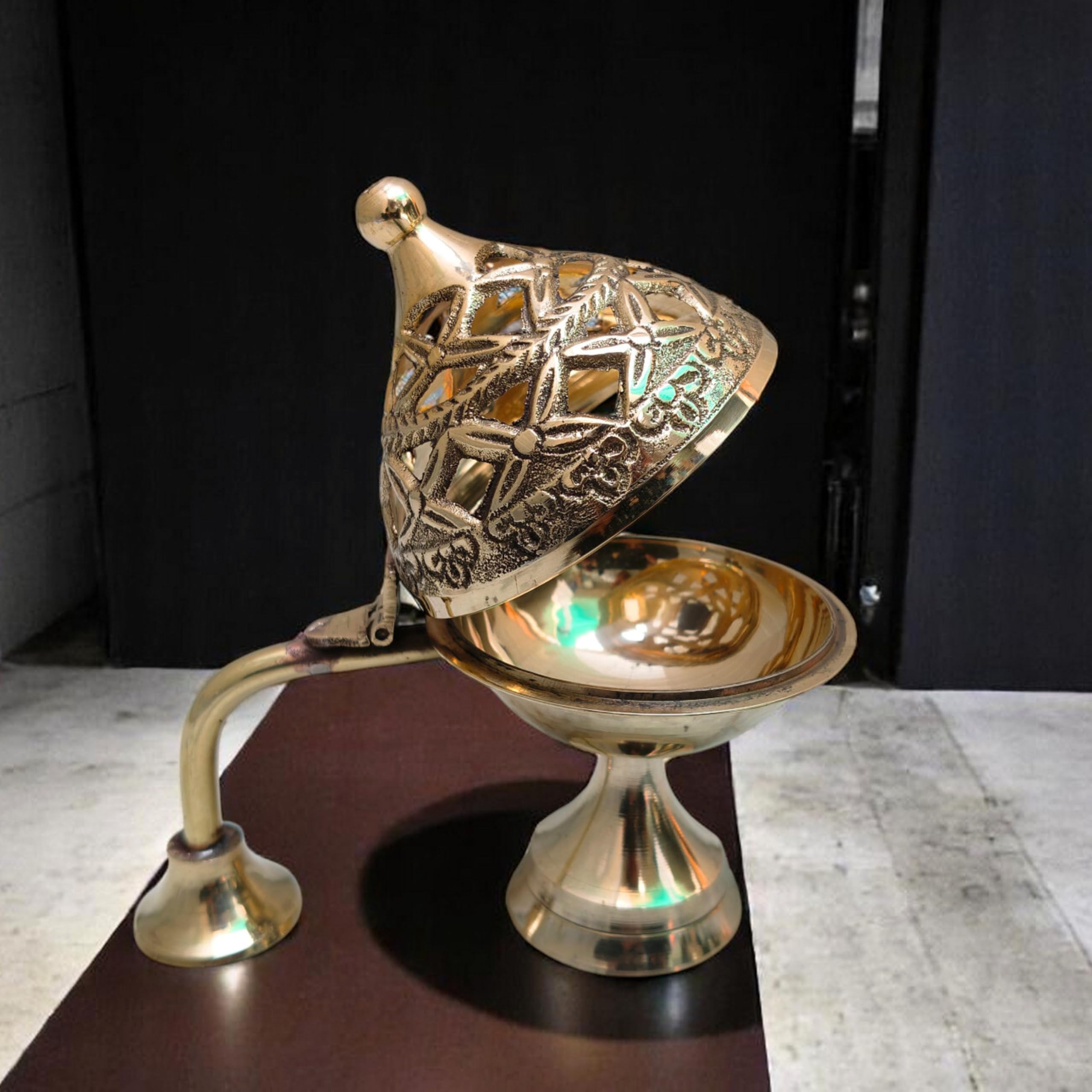 Amazon.com: Brass Dhoop Dani | Bakhoor Holder | Loban Burner