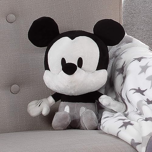Miniatura 3 de Lambs & Ivy Disney Baby Mickey Mouse - Juguete de peluche de peluche, color blanco y negro