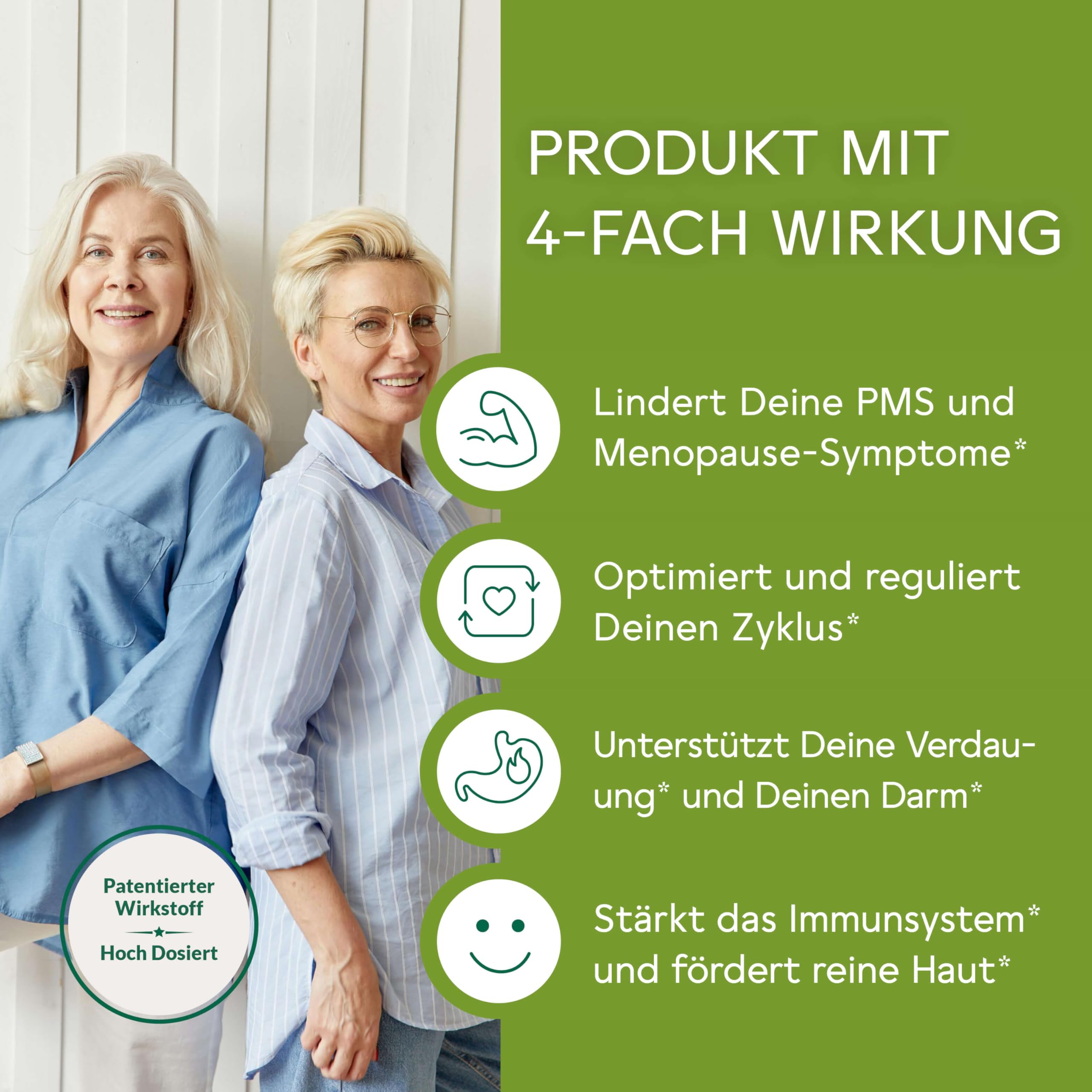 Bitterliebe Hormon Balance Komplex - Mönchspfeffer hochdosiert für die Wechseljahre, PMS & Menopause - Unterstützung für dein Zyklus