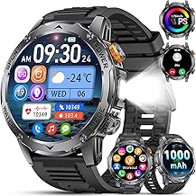 LIGE Men's Smart Watch with 1000 mAh (50+Ultralange Standby Zeit), 1.75 Inch HD AMOLED Smart Watch with Bluetooth Call/110+ Sports/Sleep, Waterproof IP68 Smart Watch, iOS Android 2025