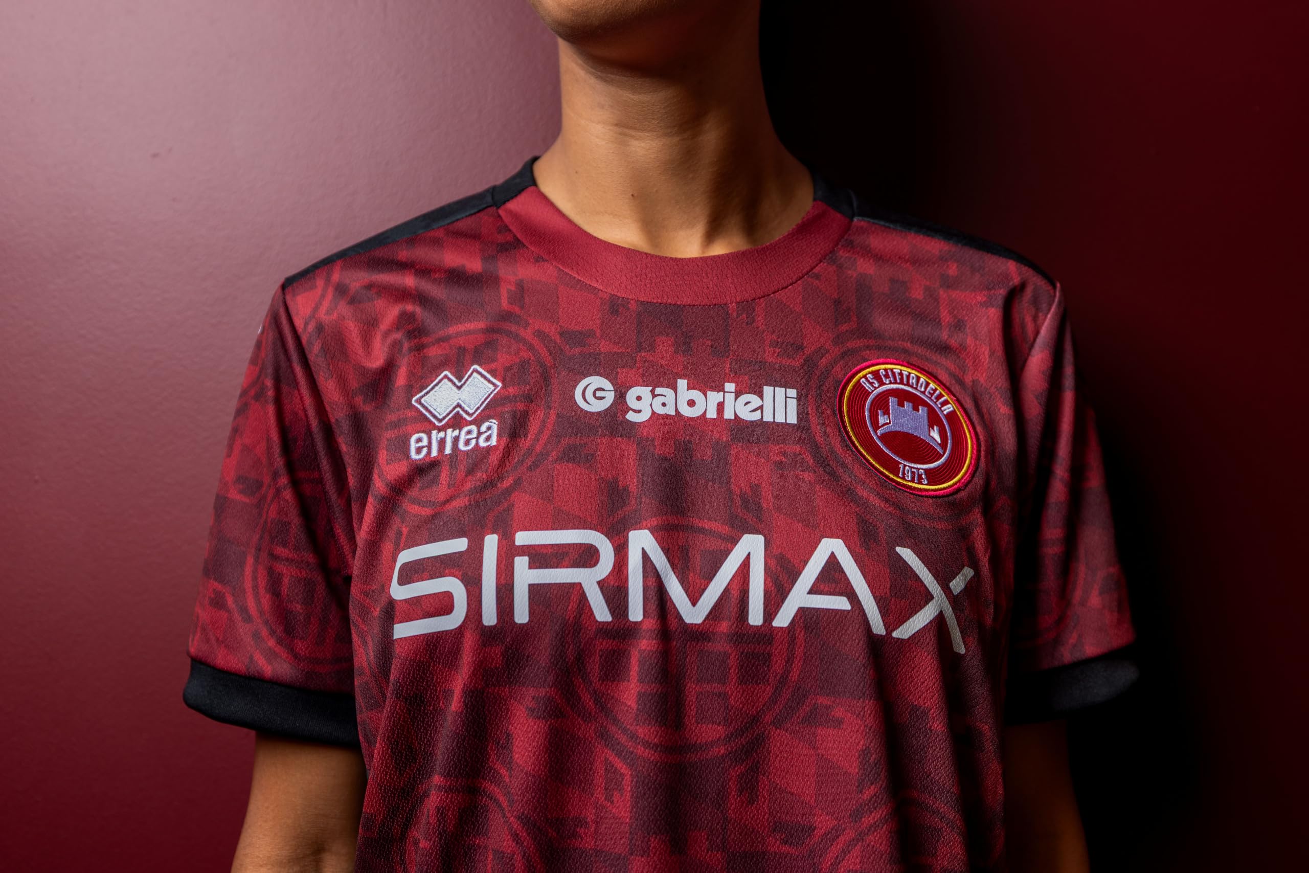 A.S. CITTADELLA 1973 Maglia Calcio Uomo Home 2026/27 – Prima Maglia Ufficiale Personalizzabile Serie C, Colore Granata, Tessuto Mundial Ti-Energy Traspirante