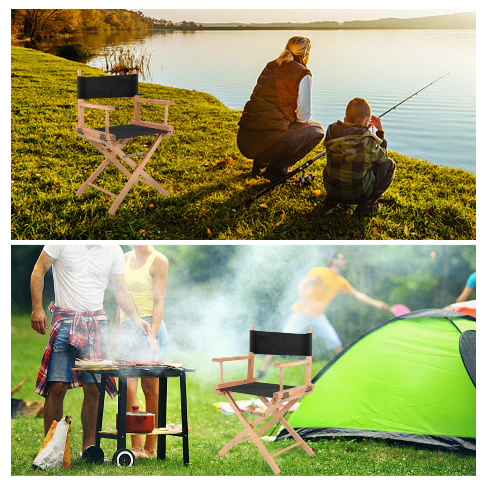 Zerodis 1 Ensemble De Housses De Chaise De Directeur En Toile