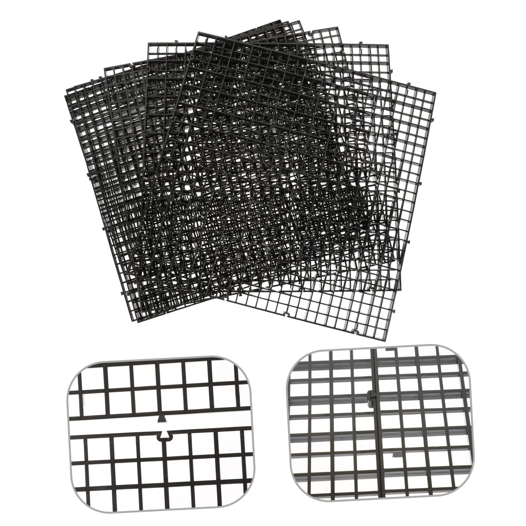 Angoily 1ensemble Plaques De Séparation pour Aquarium Isolante pour Répartition des Poissons Accessoire Pratique pour Aquariums avec Ventouses Noires