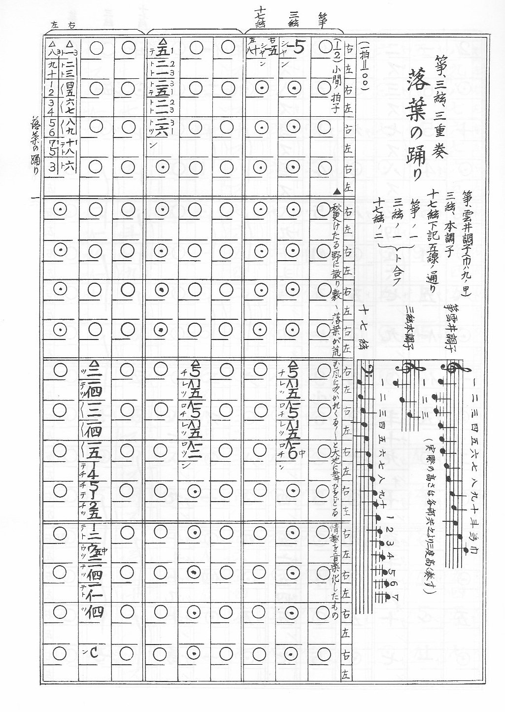 昭和レトロ 昭和10年代 琴 箏 箏曲 楽譜 譜面 戦前 宮城道雄 超希少