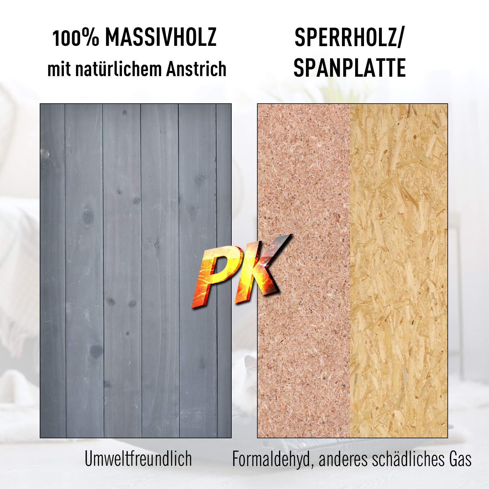 PawHut Katzenhaus für Draußen 2-stöckiges Katzenhaus aus Tannenholz, wetterfest Katzenhütte mit Asphaltdach, Grau, 59 x 55 x 109 cm