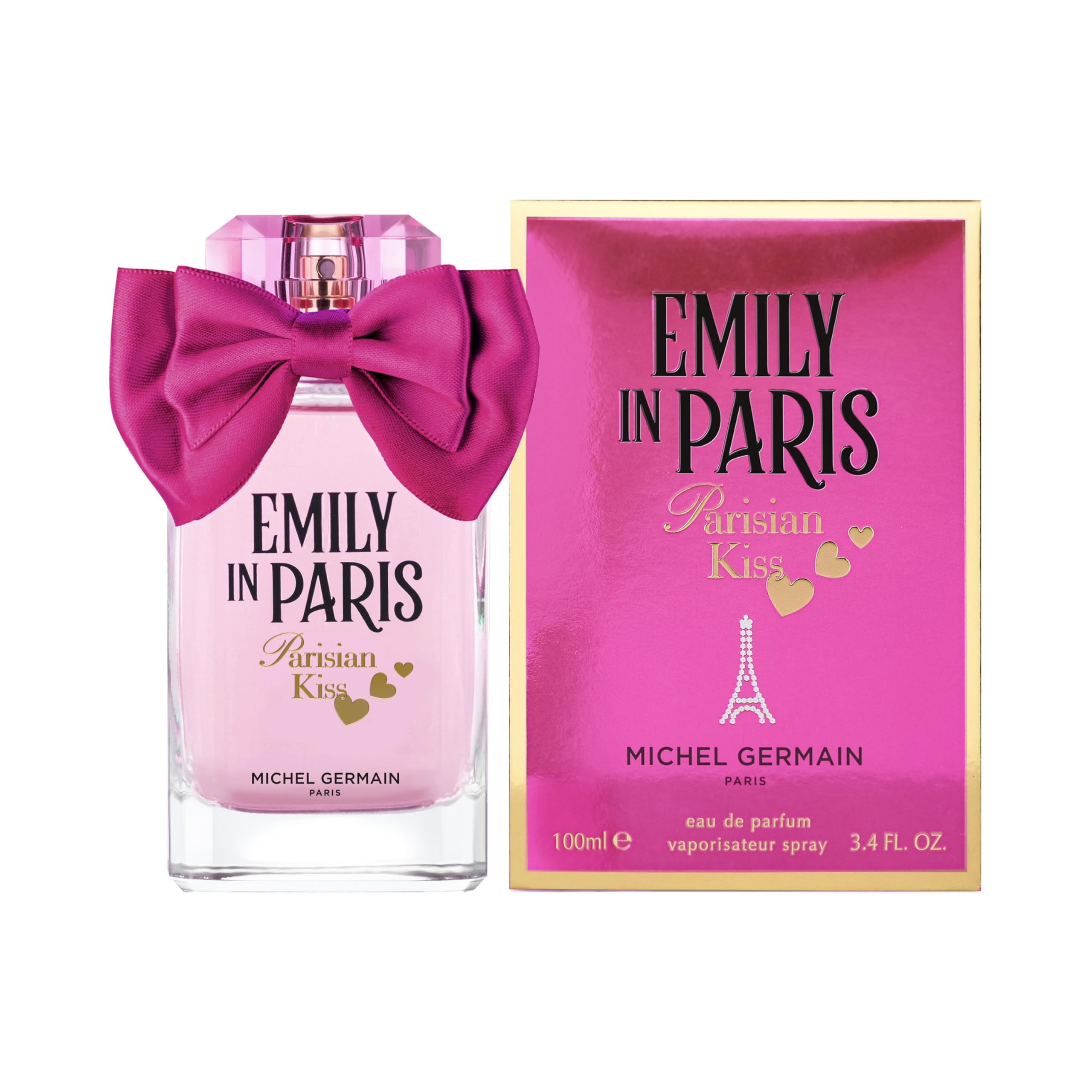 Emily In Paris - Parisian Kiss Eau De Parfum, Fragancia Floral y Afrutada Con Limón Italiano, Vainilla Cremosa Y Ámbar, Un Perfume De Mujer Romántico, Chic Y Seductor Para Ella, 100 ml