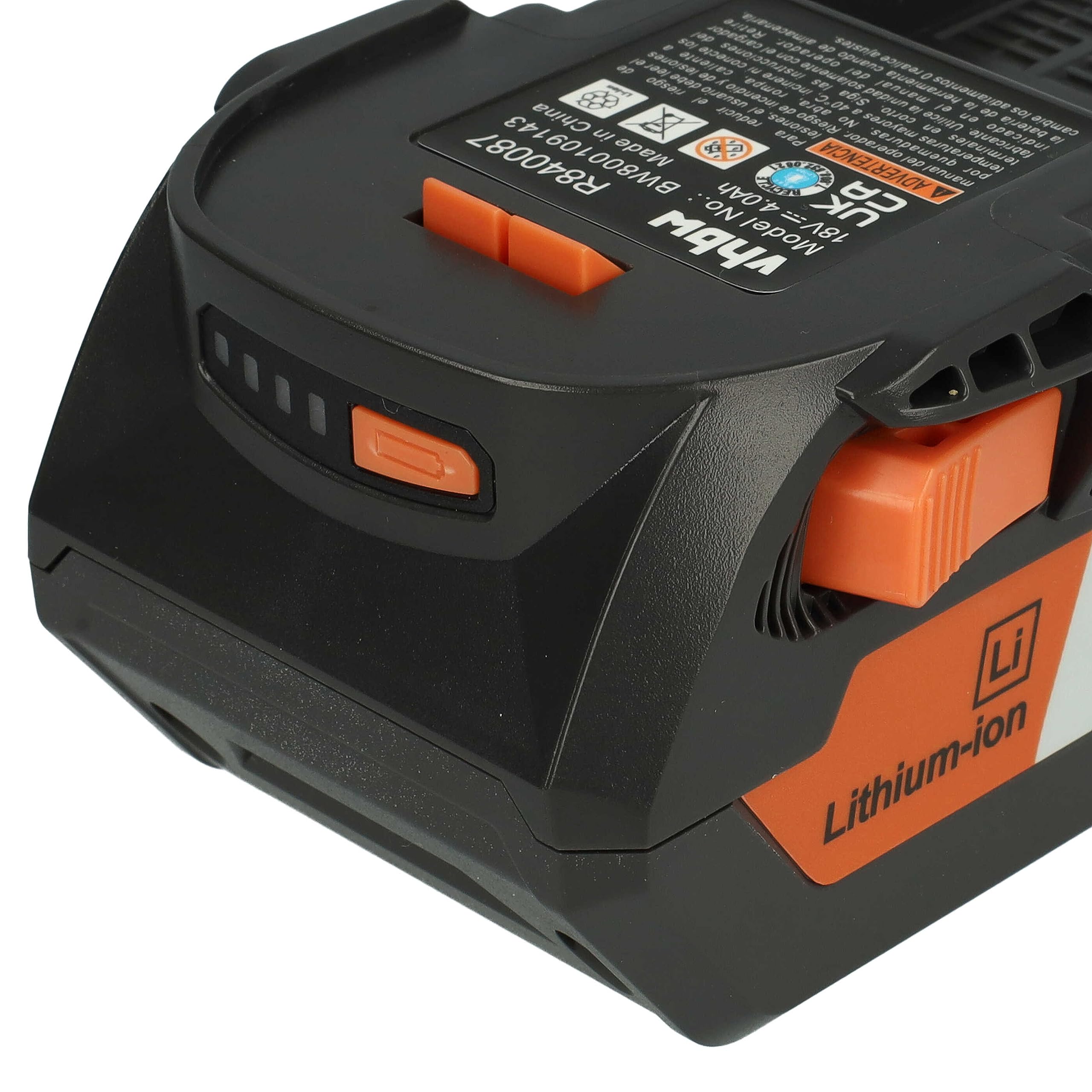 vhbw 1x batteria sostituisce AEG B1814, B1817G, L1830R, B1814G, B1817, L1815R, L1830, L1815, L1840R per utensile elettrico (4000 mAh, Li-Ion, 18 V)