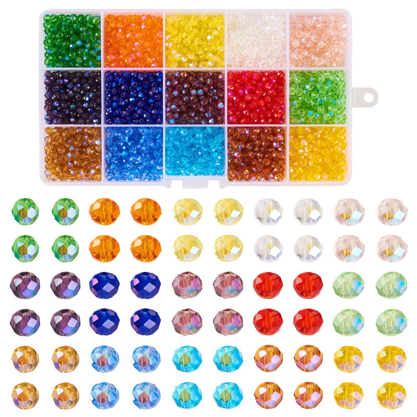 Perles en verre irisé magnifiques pour fabriquer des cadeaux de Noël faits main