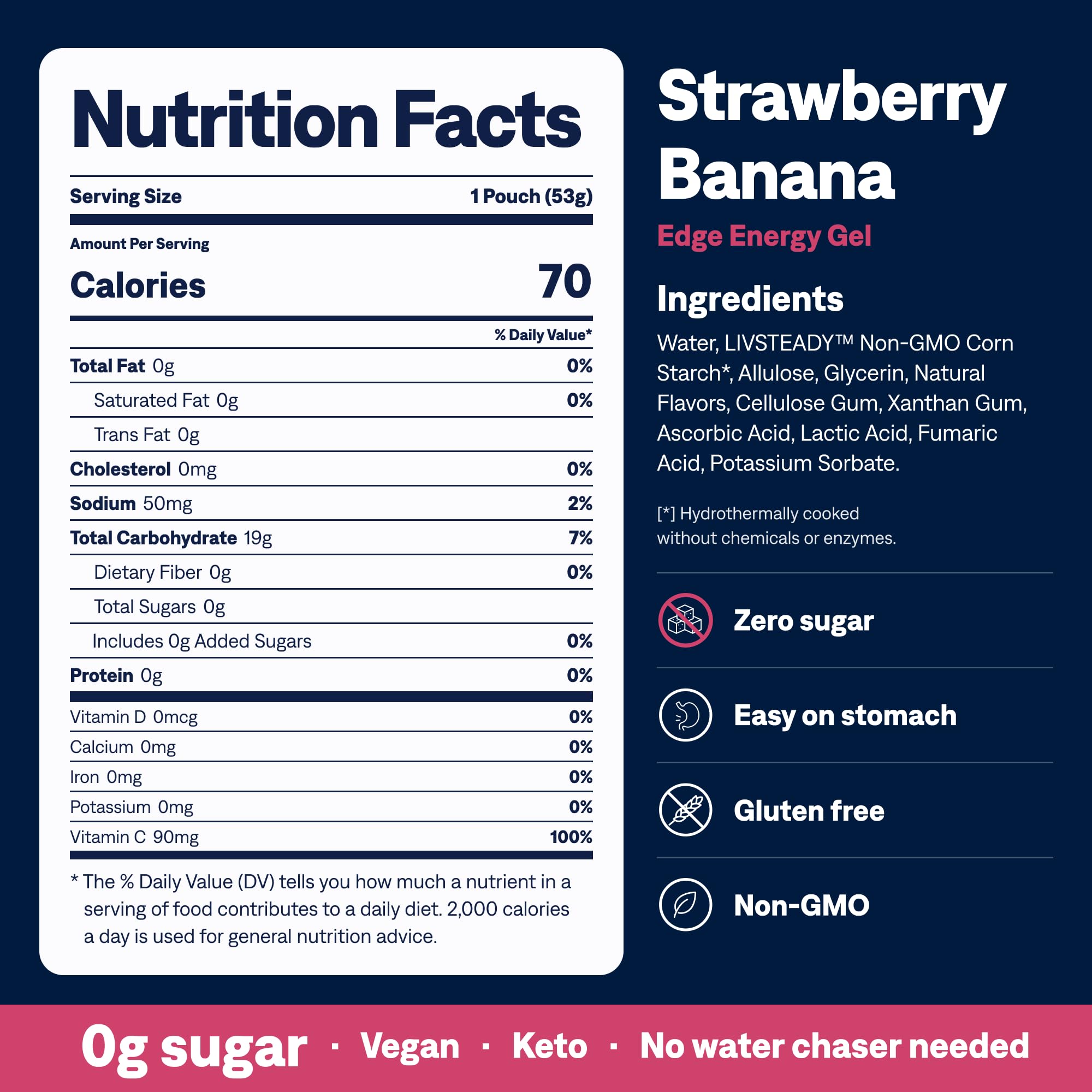 UCAN Energy Gel | Strawberry Banana | Sugar Free | 12 Pack — Amazon image 2