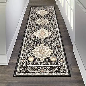 Pauwer Boho Hallway Runner Rug 2x6 Washable Entryway Area Rugs Non Slip Farmhouse Vintage Floor Mat Carpet Runner for Hallways Laundry Room Kitchen Bathroom Bedroom