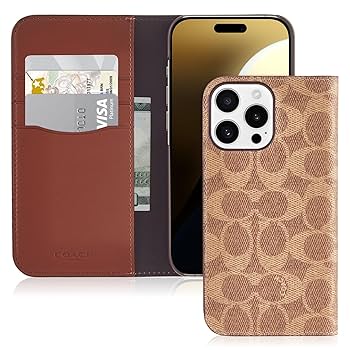 Amazon.com: Coach Signature Canvas Wallet Folio iPhone 16