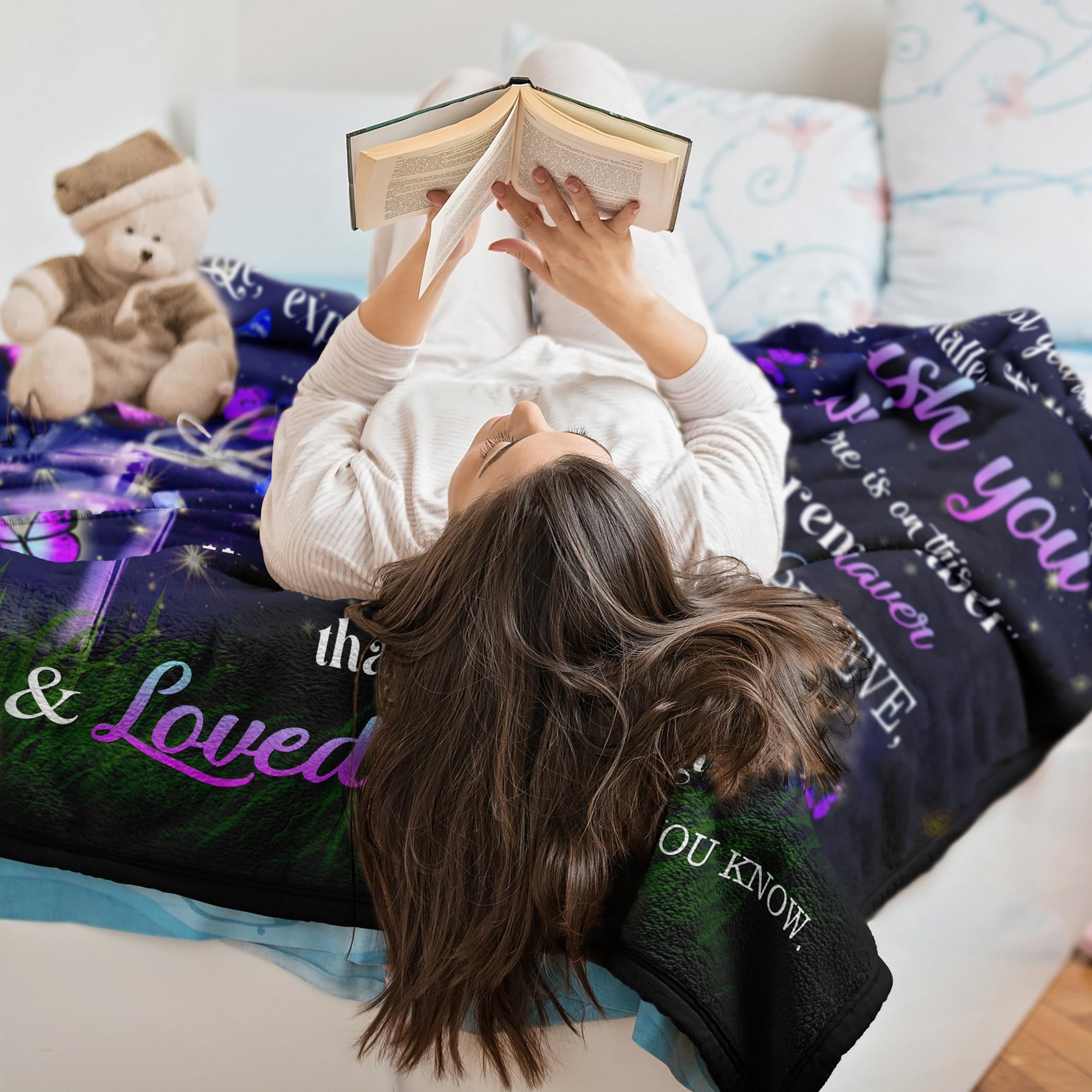 Ryubein 21st Birthday Gifts Blanket 50" X 60", 21st Birthday Gift for Her, 21 Year Old Birthday Gift for Her, Gifts for 21st Birthday Female, Gift for 21 Year Old Female, 21st Birthday Decorations