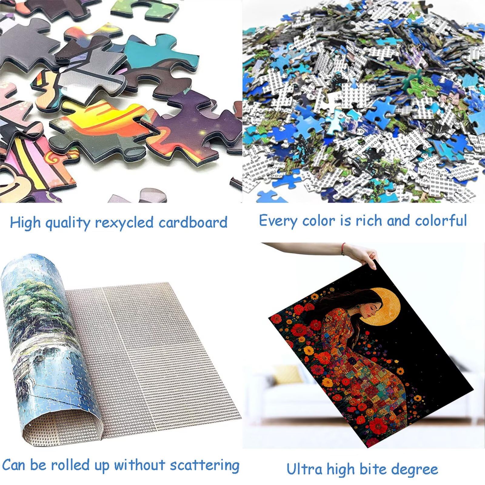 Puzzle 3000 elementów dla kobiet dorosłych kwiaty 122 x 81 cm unikalne rzemiosło klasyczne 3D drewniana układanka do rodzinnych gier biznesowych, układanka do samodzielnego wykonania nawet do