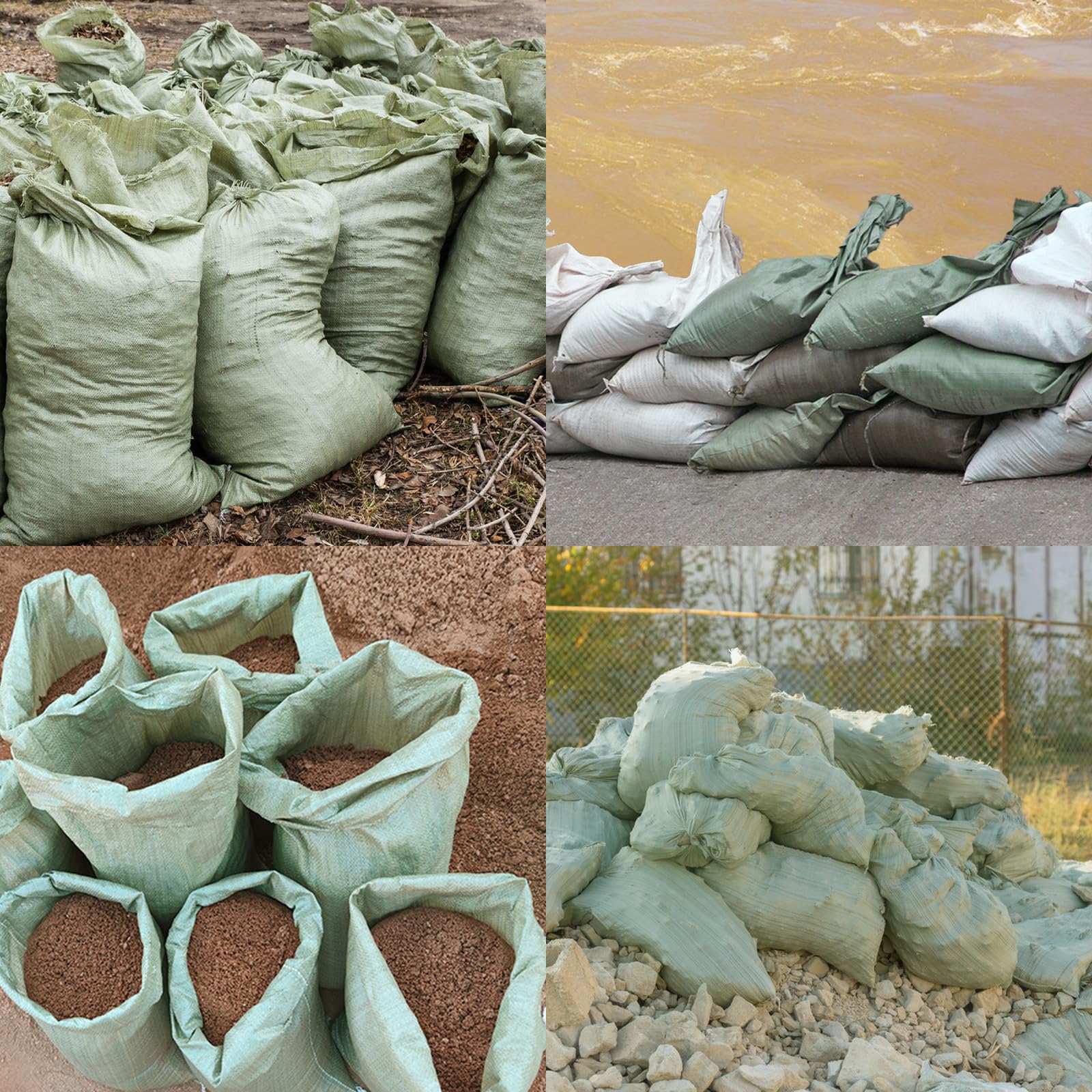 SKIR'CO (5 Pezzi) Sacchi In Tessuto PP Bianco 60 X 100 Cm, Polipropilene Per Costruttore Di Macerie E Smaltimento Rifiuti - Foto 7