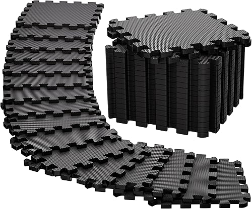 Ultrasport Extra Thick Rubber Gym Flooring – Tatami Floor EVA Puzzle, Padded Gym Mat, Gym Mat 54 Pieces