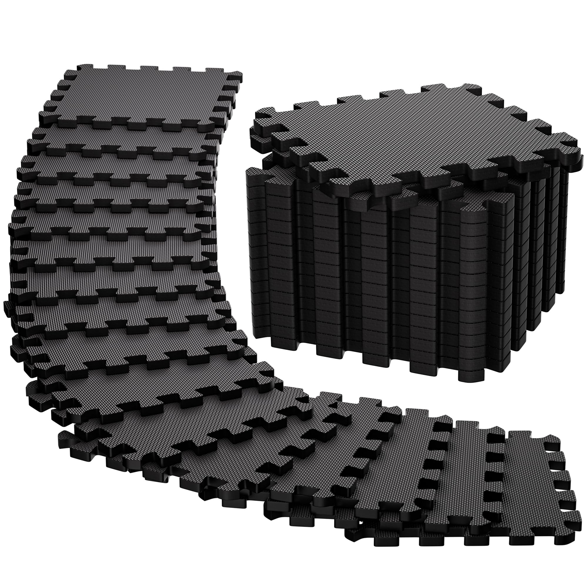 Ultrasport Tappeto Palestra - 54 Pezzi - Tappeto Puzzle Pavimento Gomma Palestra - Materassino da Palestra Antiscivolo - Protezione Antiurto per Pavimenti, Pesi, Dischi, Ginnastica e Piscina