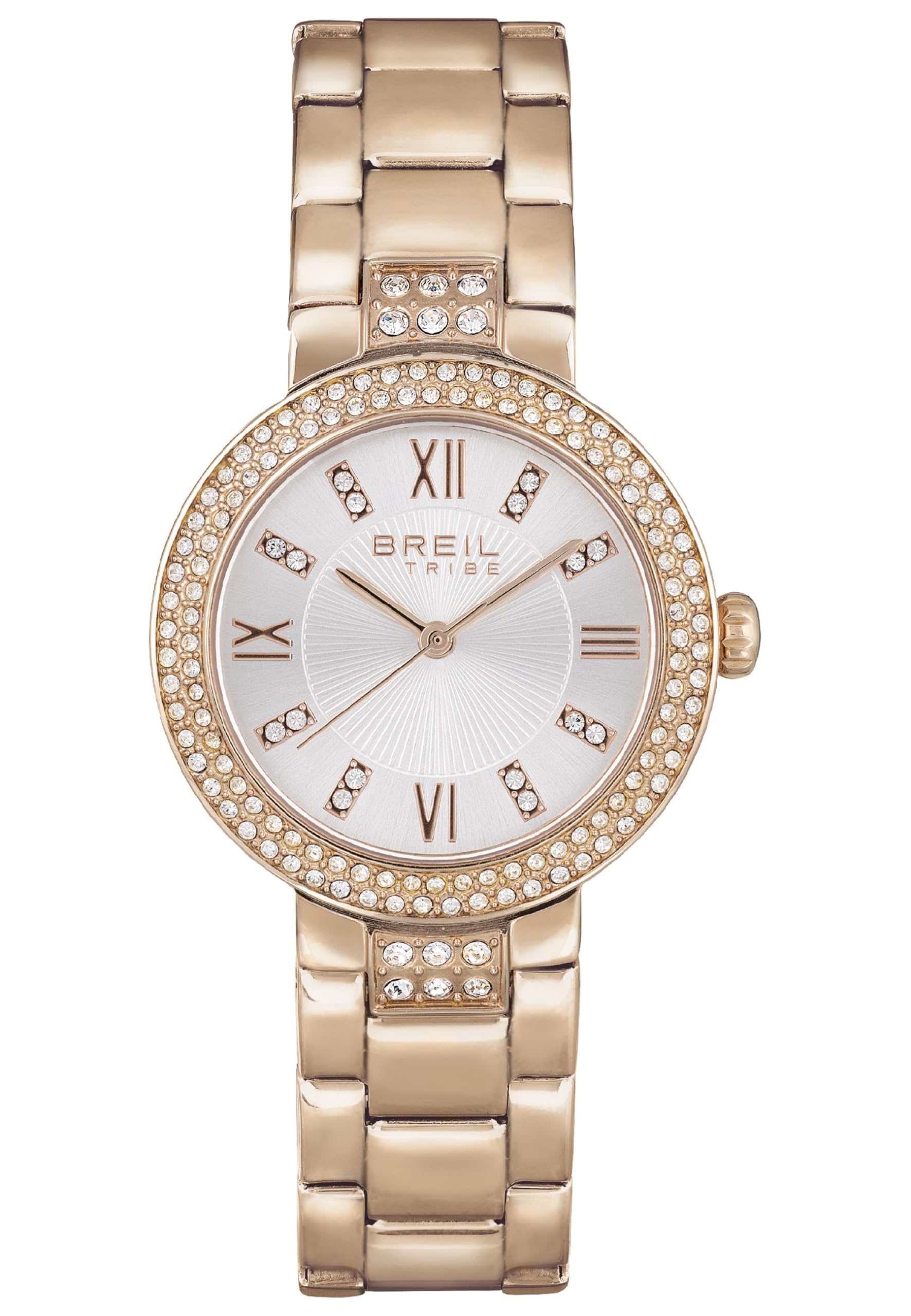 Breil Ladys' Dance Floor Watch Collection Mono-Colour Silver dial 3 Hands Quartz Movement and IP Coloured Stainless Steel Bracelet EW0505