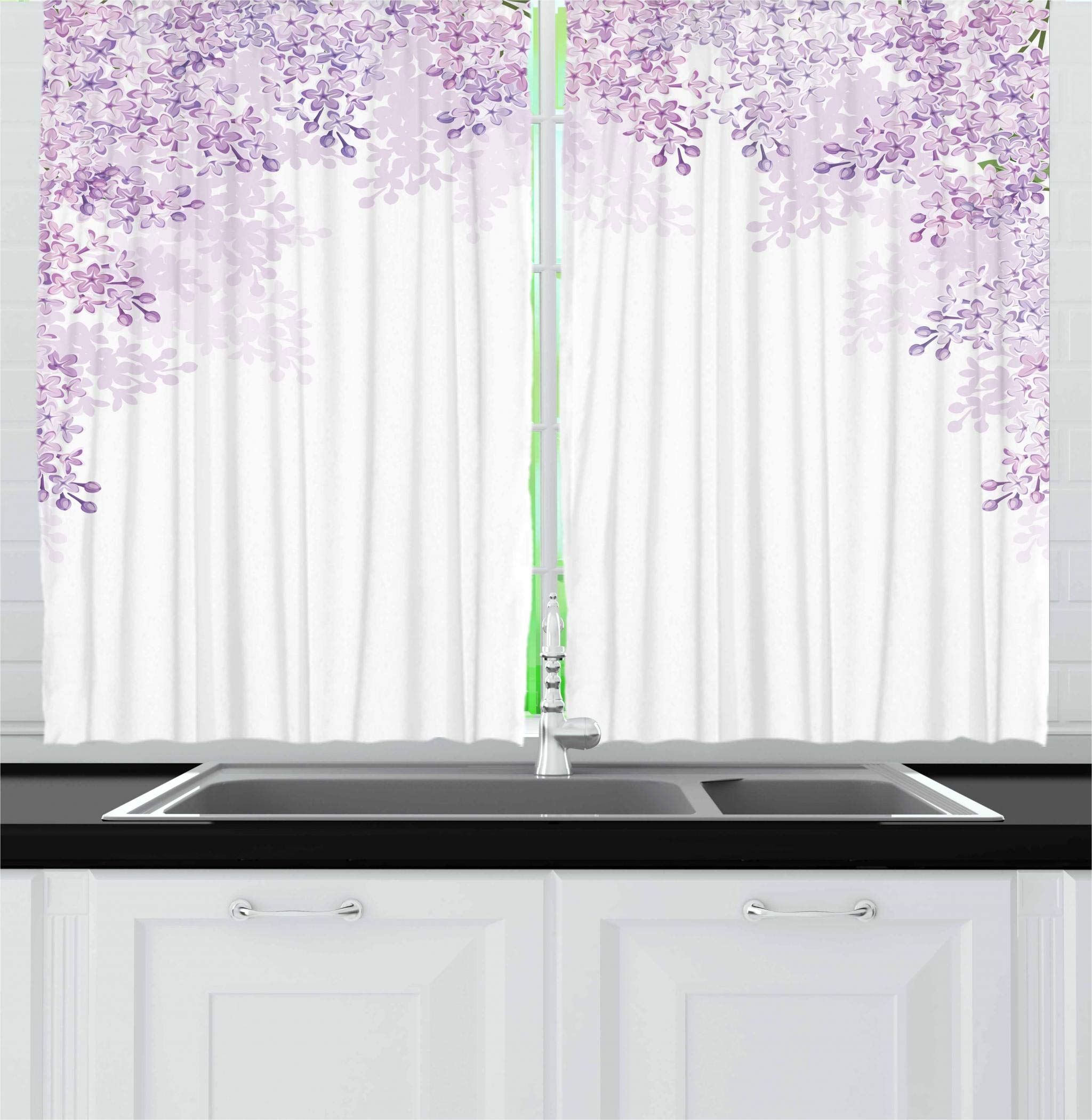 Lavender Kitchen Curtains Curtains & Drapes