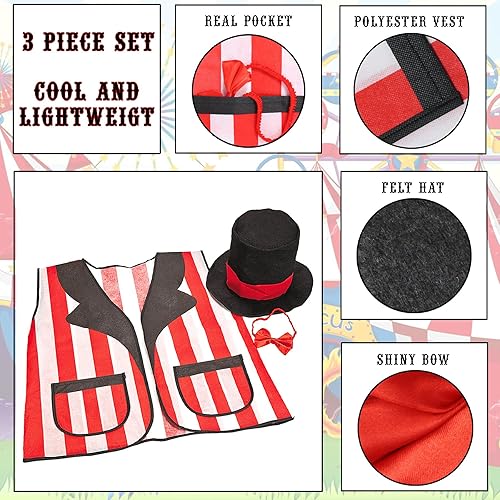 Miniatura 2 de Disfraz de carnaval de circo para adultos, disfraz de carnaval para adultos, disfraz de fiesta de circo, chaleco de carnaval, sombrero de carnaval,