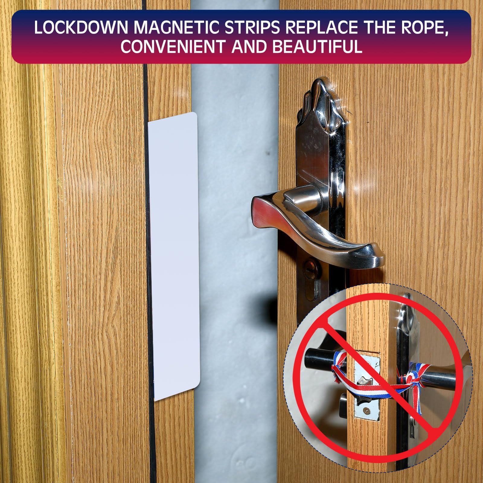 Kanayu 15 Piece Lockdown Strips For School Door