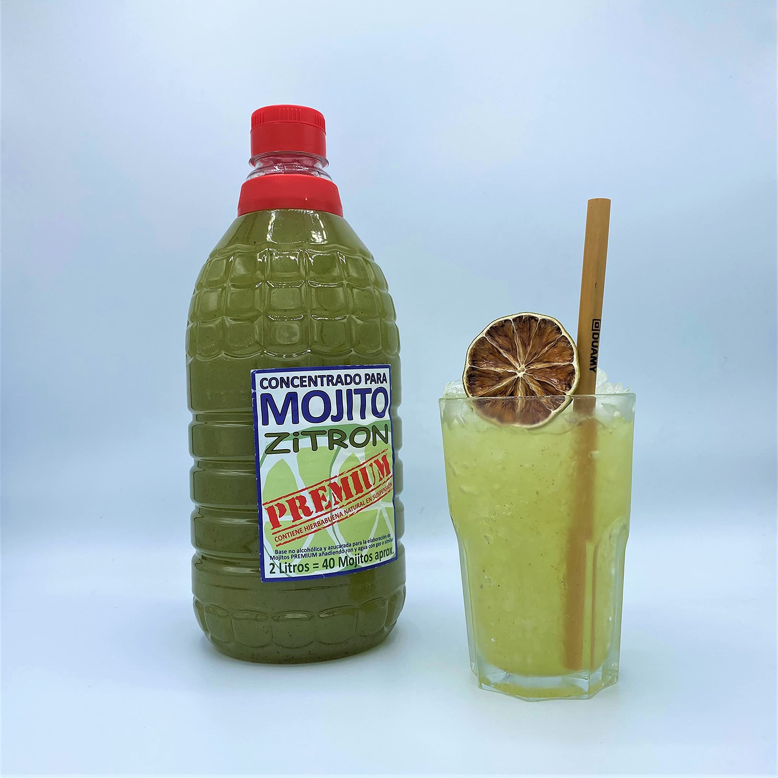 2 LITROS Concetrado de Mojito premium | Preparado para mojito | Mojito preparado - ZITROMAC Soluciones Cítricas