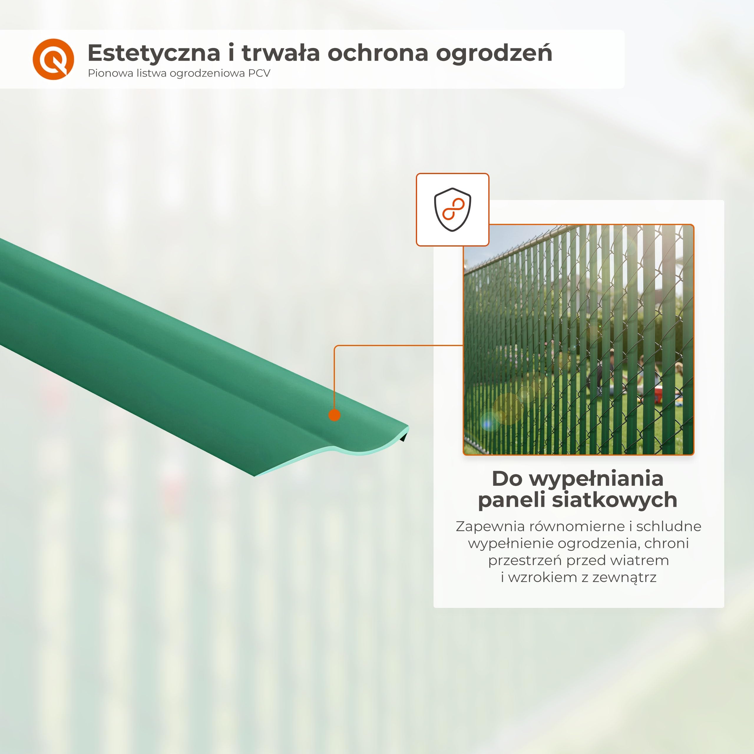 Quest taśma ogrodzeniowa PVC 50-60 mm – osłona prywatności