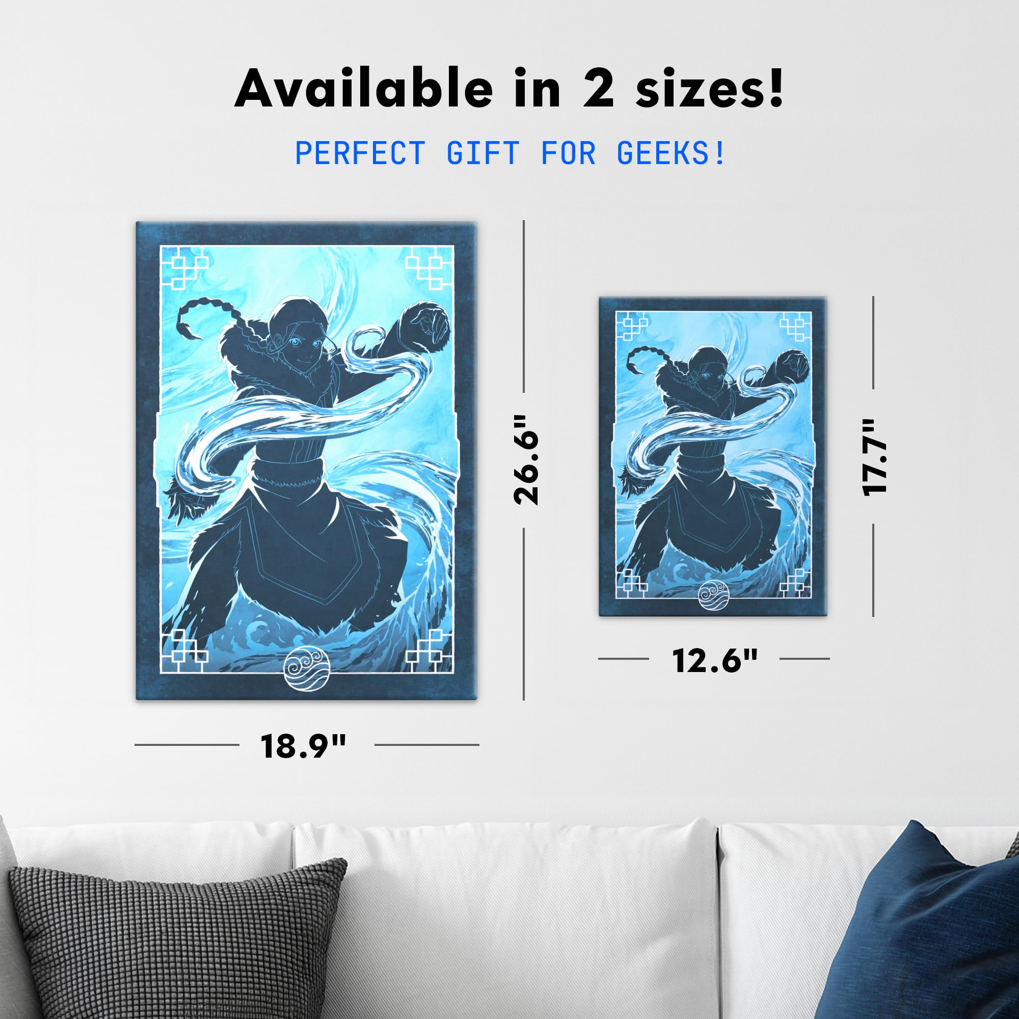 Displate Metall poster Avatar The Last Airbender Katara Water Tribe M | Bild Plakate für Schlafzimmer Dekor, Geschenke. Magnetische Befestigung Wandposter, Wanddeko. Metall Wandkunst.