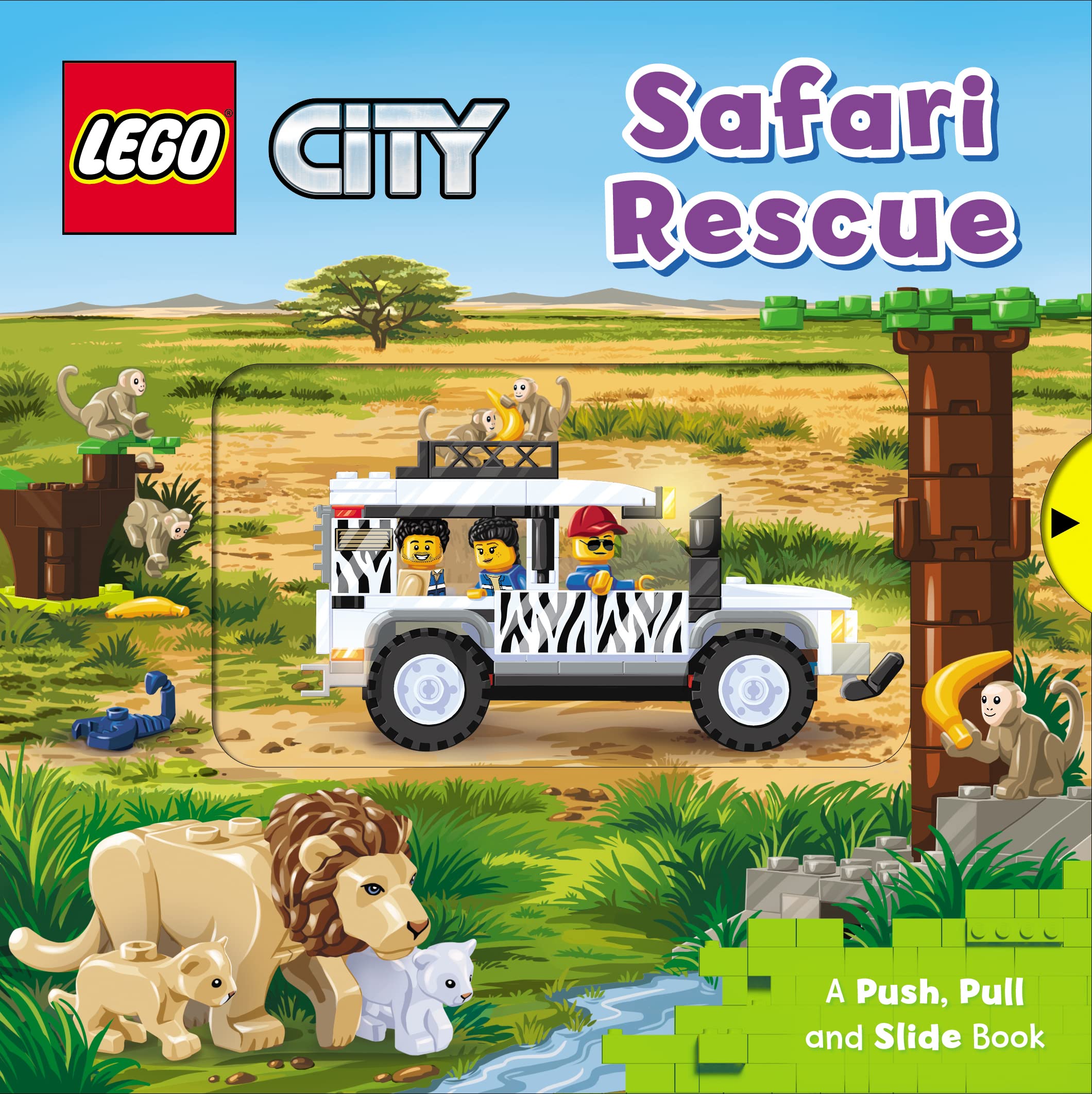 LEGO® City. Safari Rescue: A Push, Pull and Slide Book (LEGO® City. Push, Pull and Slide Books, 5)