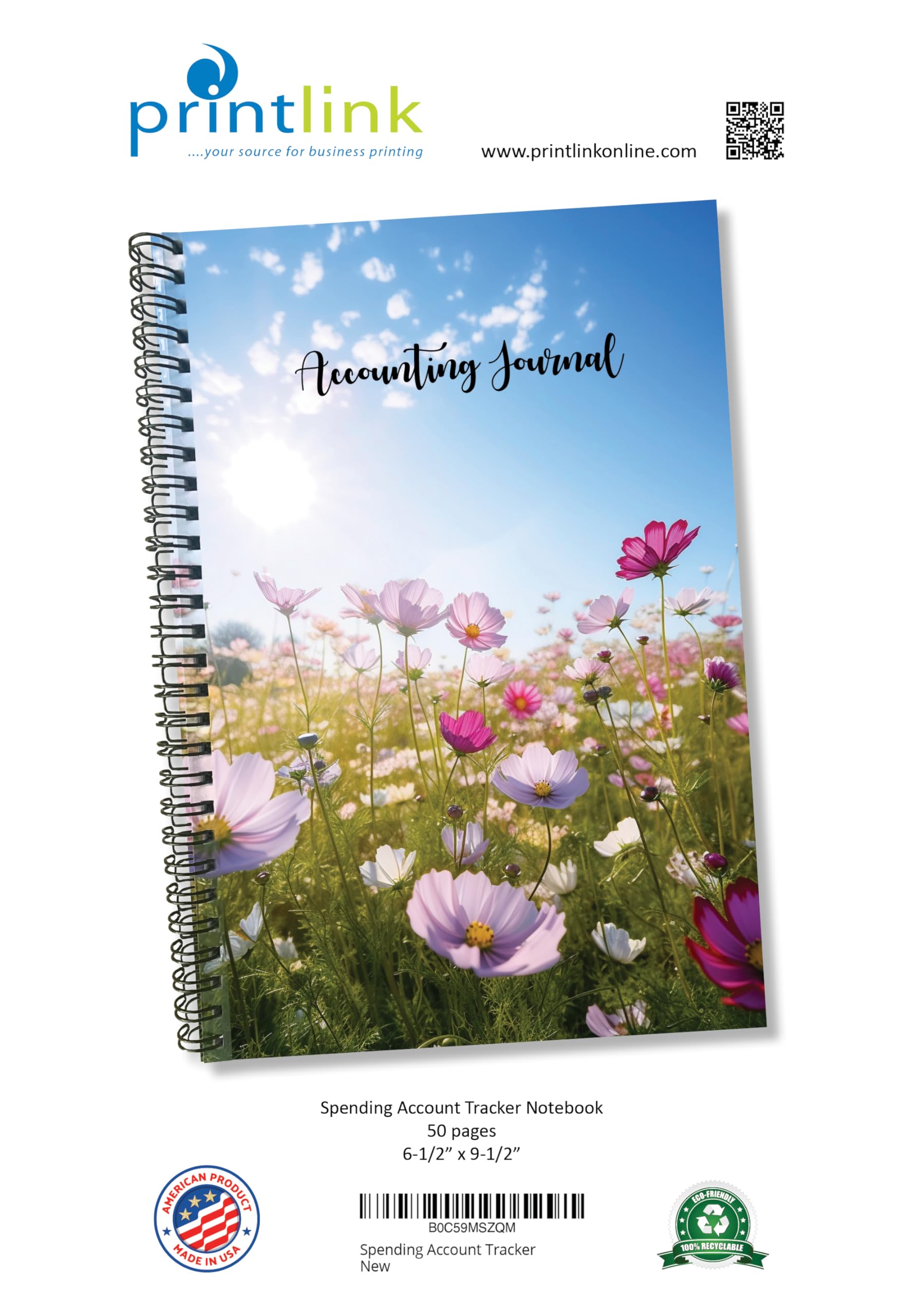 Spending Account Tracker Notizbuch, Ausgabenbuch für kleine Unternehmen Buchhaltung, Money Tracker Notizbuch, Unternehmensbedarf für Finanzen (50 Seiten)