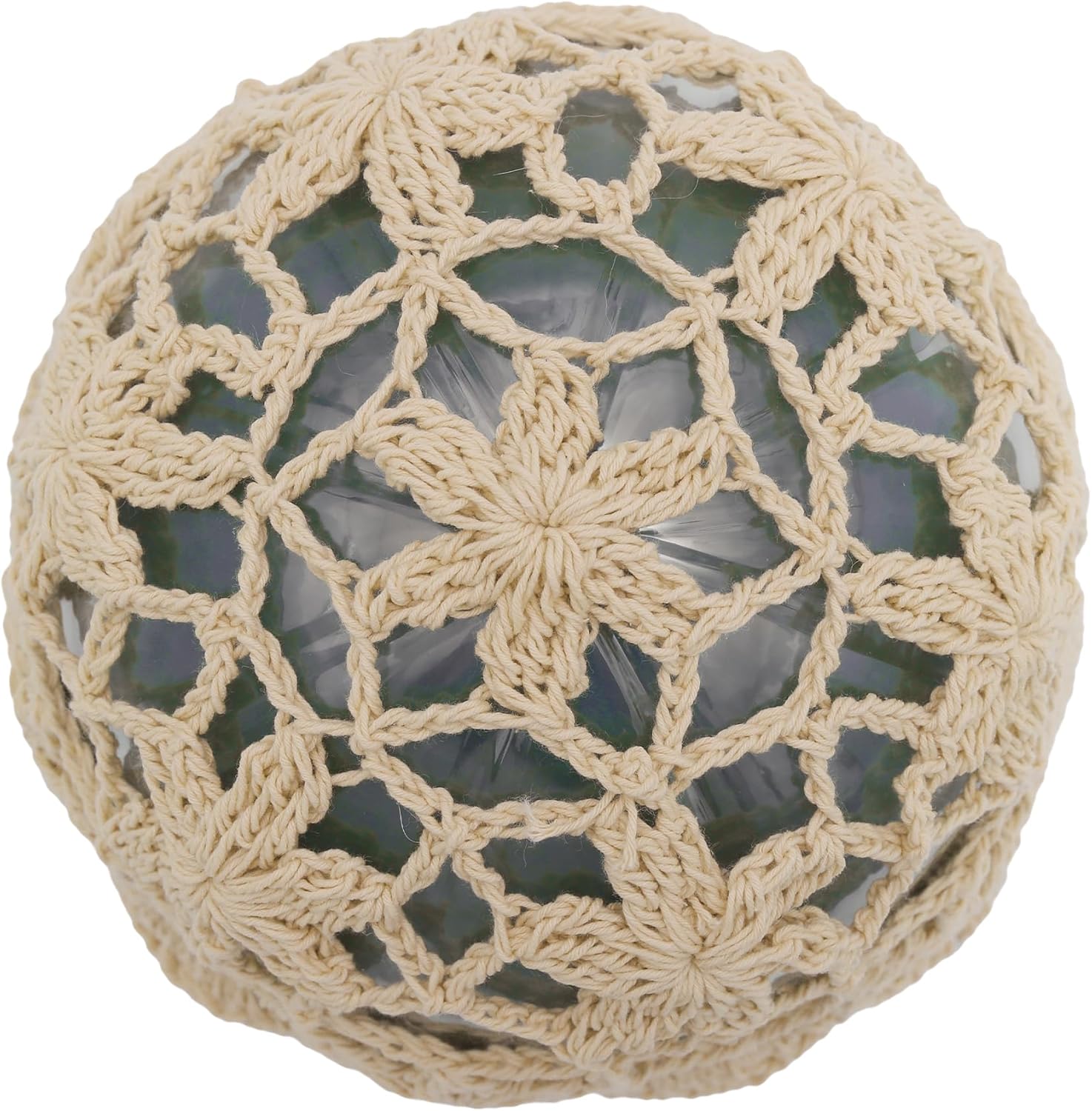 ZLYC Women Cotton Crochet Skull Cap Handmade Knit Cutout Floral Beanie Hat - Image 6