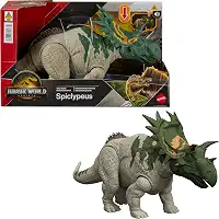 Jurassic World Dinossauro de Brinquedo Rebirth Rugido Selvagem Spiclypeus para crianças a partir de 4 anos