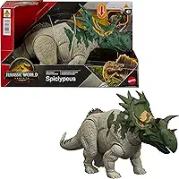 Jurassic World Dinossauro de Brinquedo Rebirth Rugido Selvagem Spiclypeus para crianças a partir de 4 anos