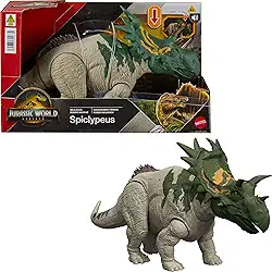 Jurassic World Dinossauro de Brinquedo Rebirth Rugido Selvagem Spiclypeus para crianças a partir de 4 anos