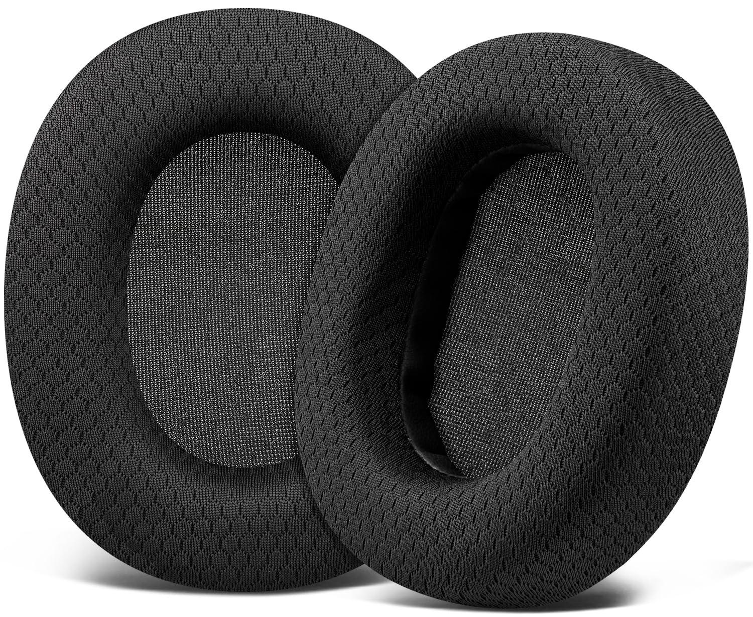 SOULWIT Mesh Fabric Replacement Earpads for Sony MDR-7506 MDR-V6 MDR-V7 MDR-CD900ST Monitor Headphones, Ear Pads Cushions with Softer High-Density