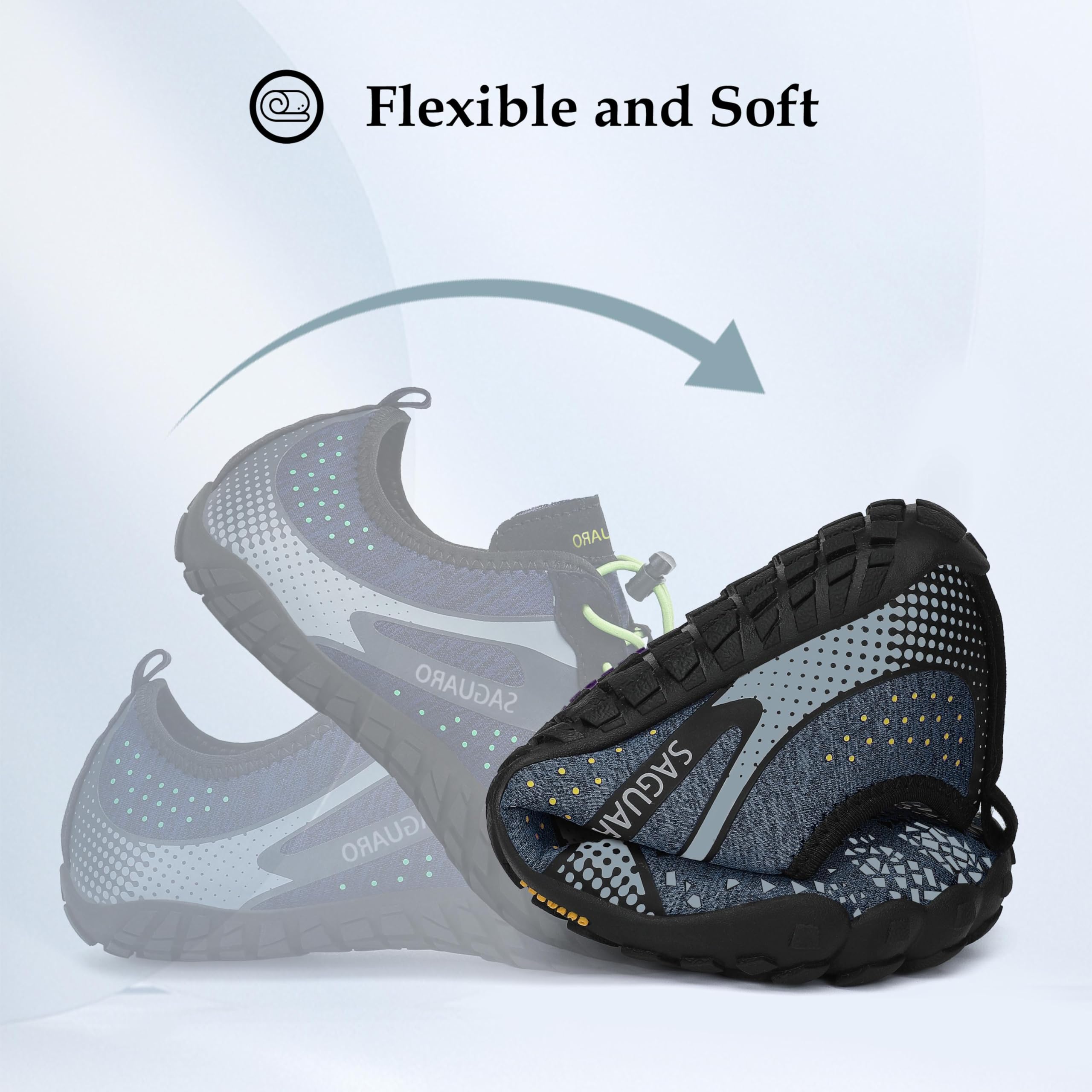 SAGUARO Scarpe Barefoot Minimaliste Uomo Scarpe da Trail Trekking Scarpette da Scoglio