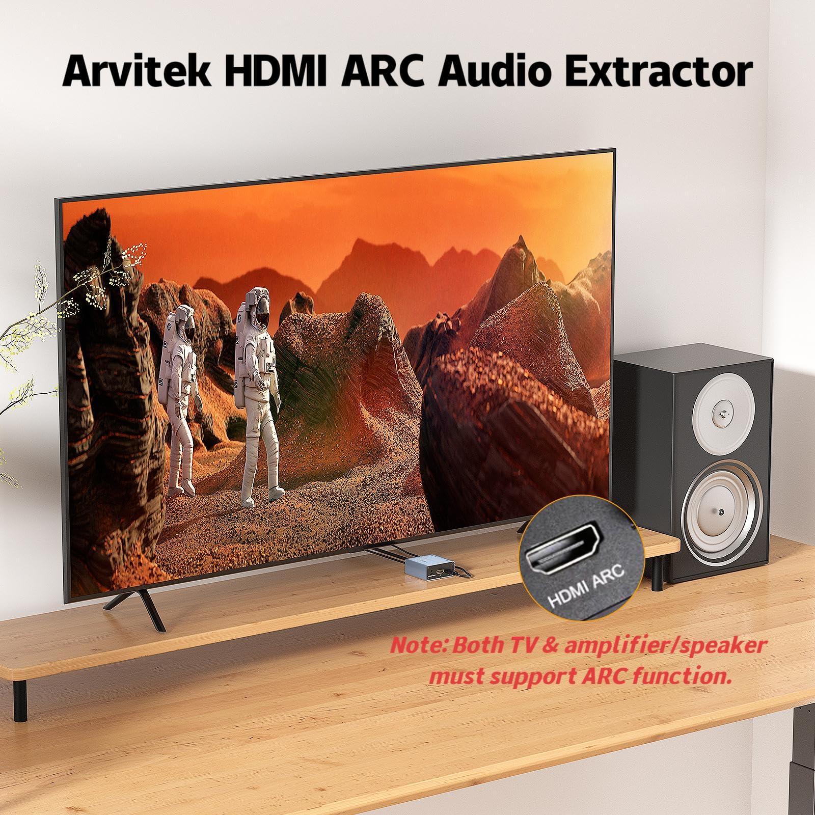 HDMI ARC Audio Extractor 4K @ 60Hz
