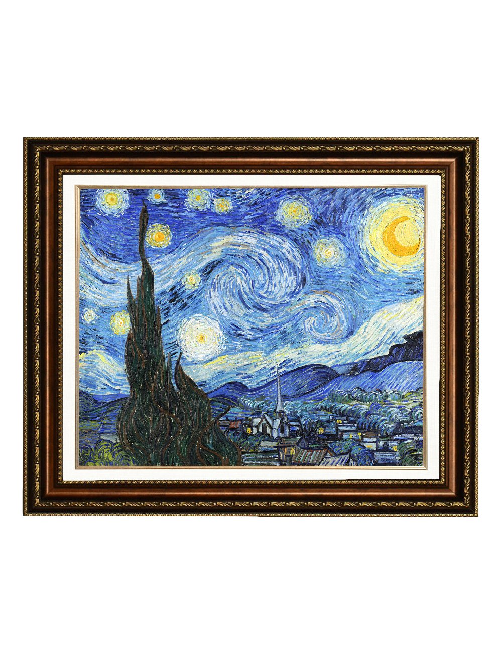 Amazon.co.jp: Elite Art 絵画 星月夜 24x30 : ホーム＆キッチン