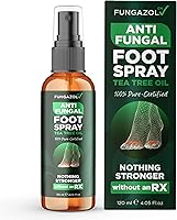 Terramed Just Think Comfort Foot Spray with Tea Tree Oil: Antifungal for Nail Fungus, Jock Itch, Ringworm & Athlete's Foot | Fast Relief 120ml