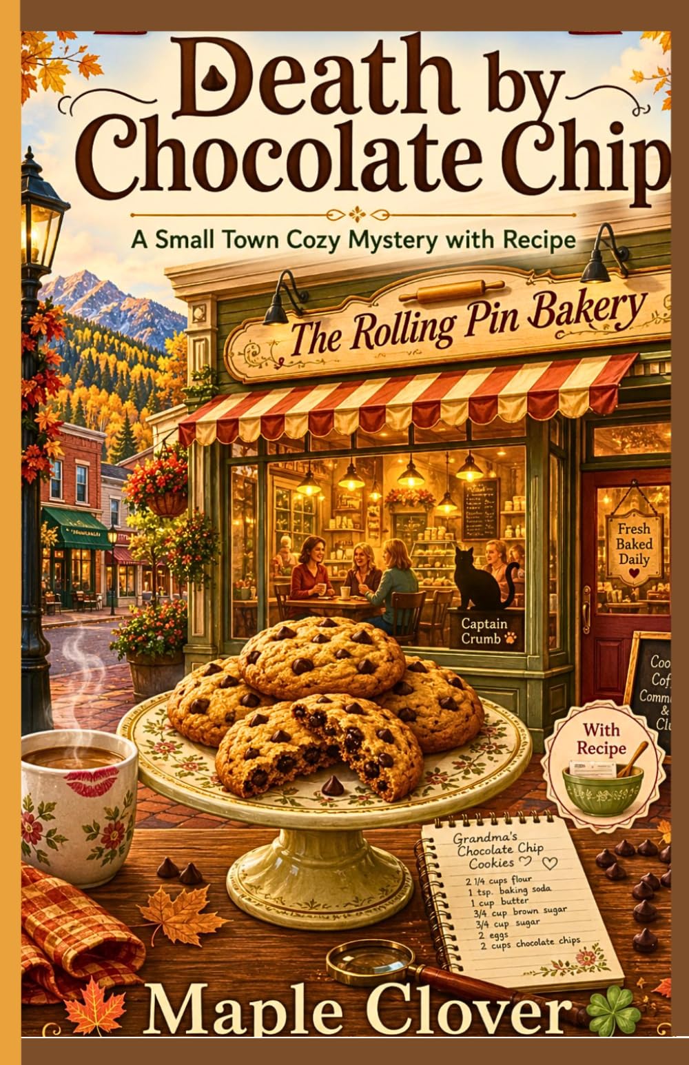 Death by Chocolate Chip: A Small Town Cozy Mystery with Recipe (Curious Cases Mystery)