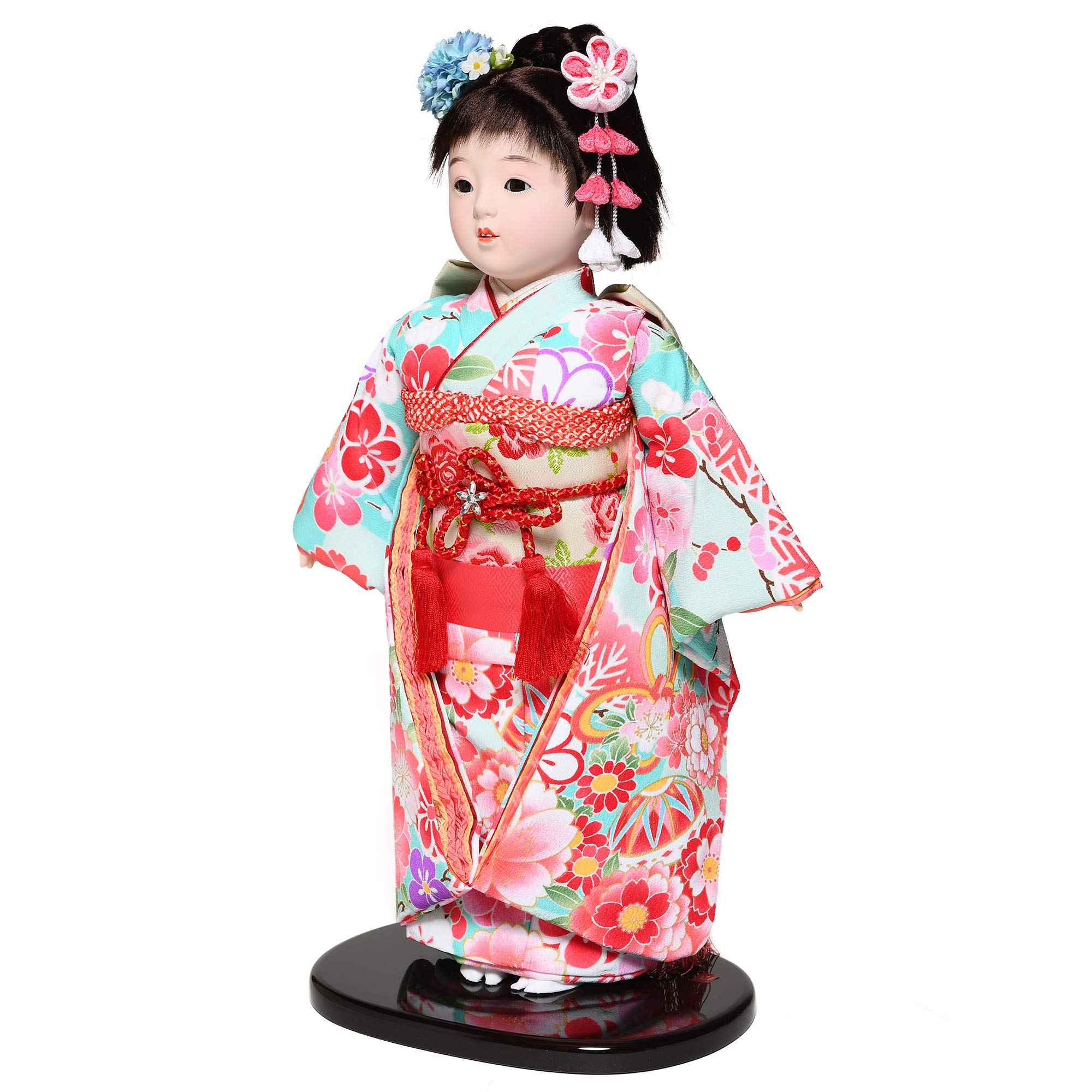 敏光作 市松人形 約43cm Amazon | 【ひな人形】【市松人形】市松人形 13号市松京友禅花柄衣裳
