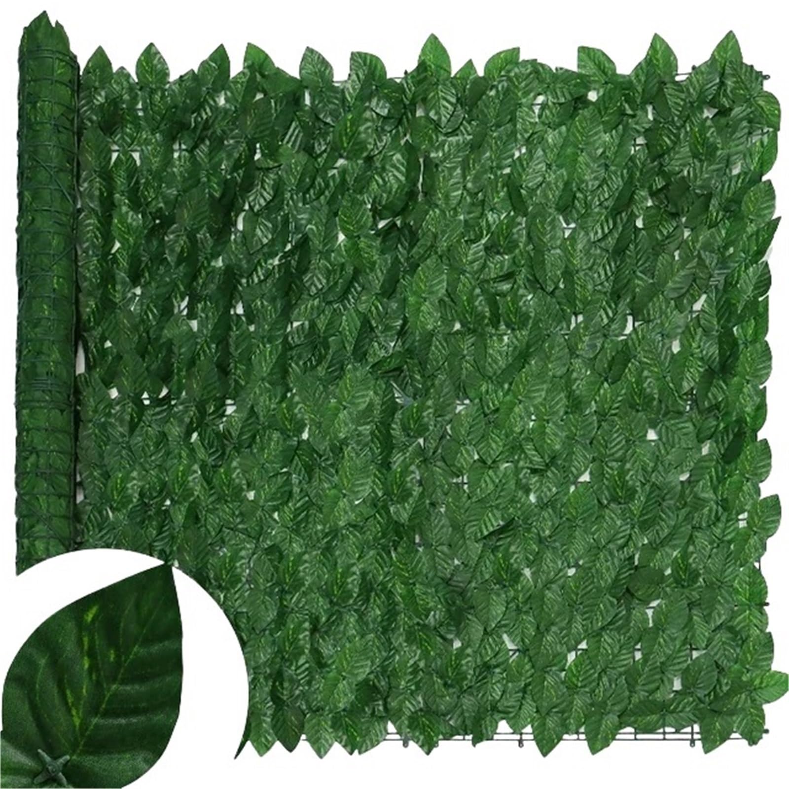 Dunsby Wl-Cy-Ll Garden Screening For Home Outdoor Garden Balcony Decoration Fake Plant Artificial Ivy Hedge Green Leaf Fence Board Privacy(,100X300cm)