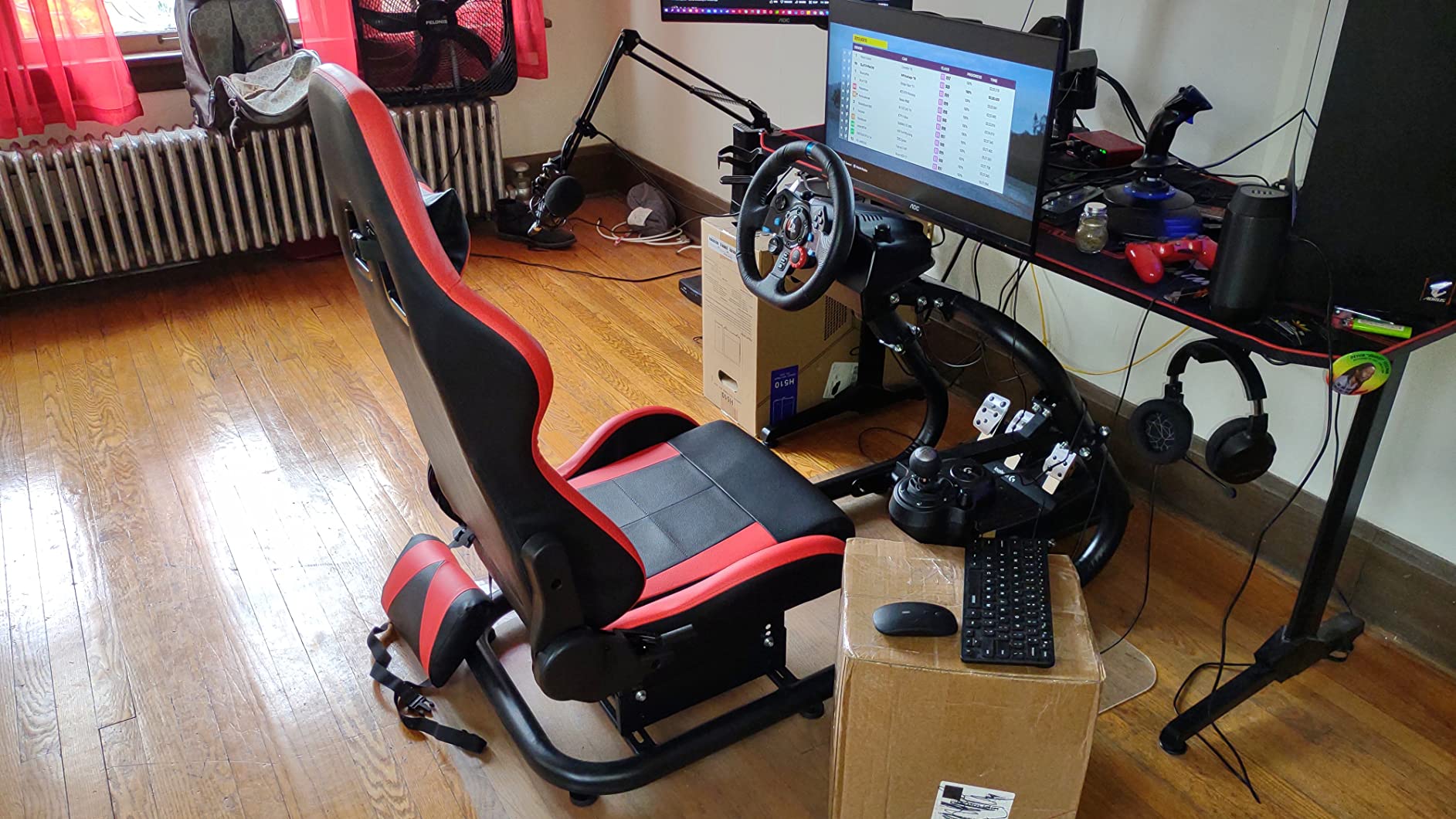 $28/mo - Finance Marada Racing Simulator Cockpit Stand,Racing Wheel ...