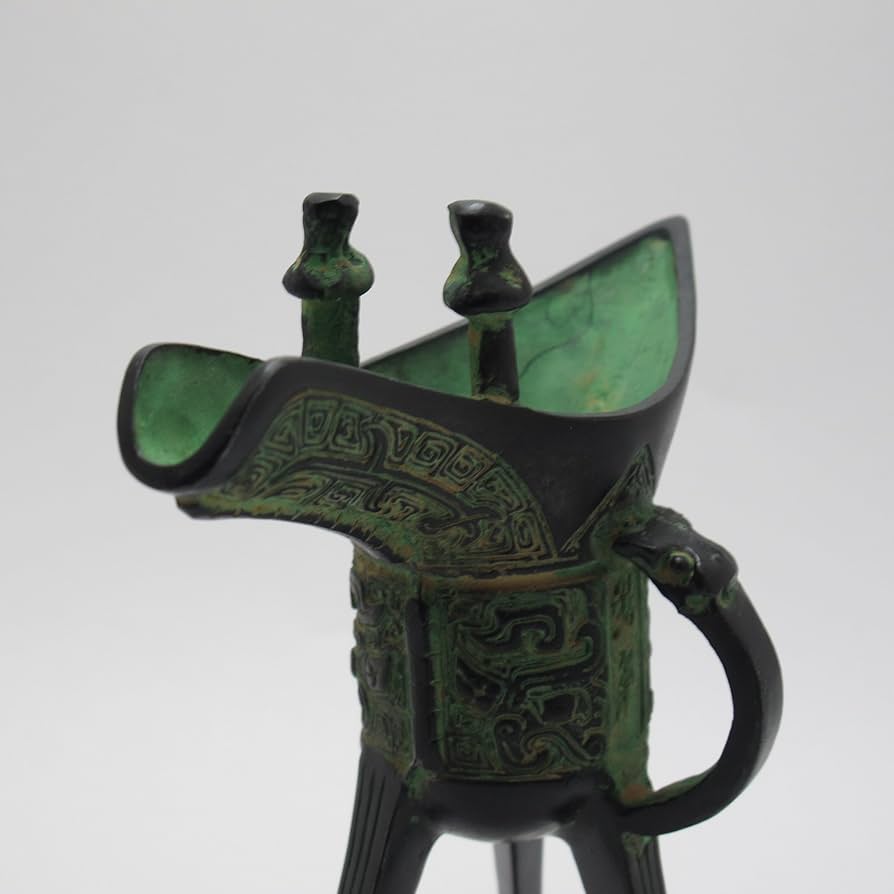 Amazon.co.jp: 青銅器 骨董複製品 古代酒器 饕餮紋 爵 (小) 盃 Amazon.co.jp: 青銅器 骨董複製品 古代酒器 饕餮紋 爵 (小) 盃