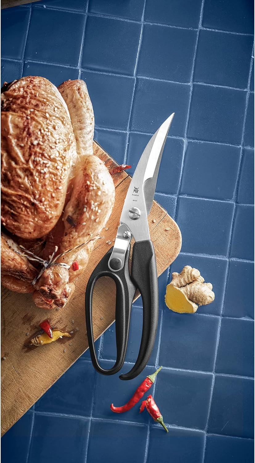 WMF Poultry Scissors with Bone Breaker 24.5 cm Cromargan Stainless Steel Safety Lock Dishwasher Safe