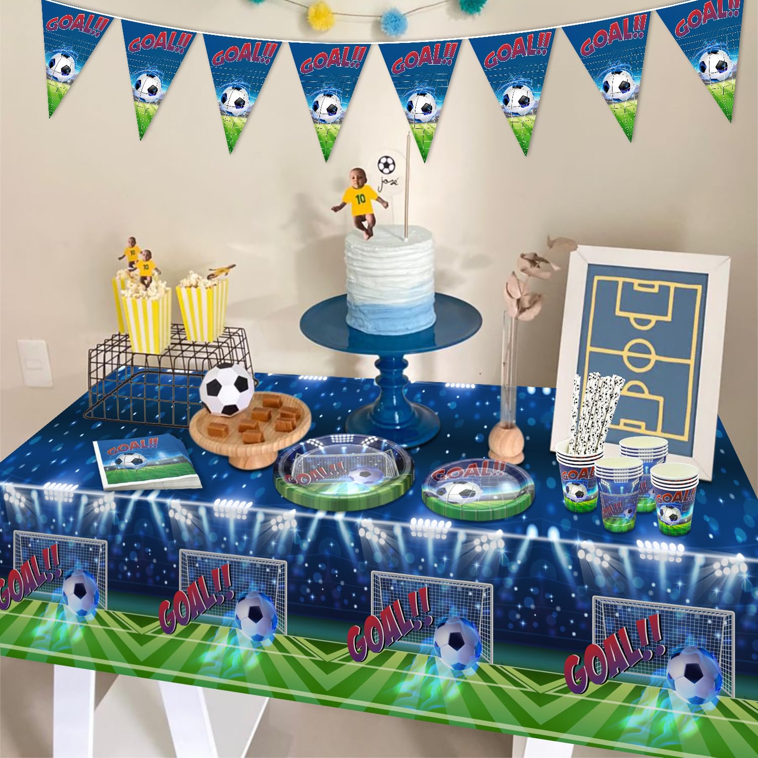 4 pezzi tovaglia sportiva tema sport compleanno tovaglia sport festa tovaglia sport party decorazioni calcio basket calcio calcio baseball ragazzi tovaglia all star sport tema accessori festa 51 x 86